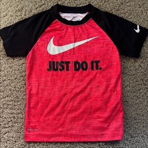 Nike Black and Red Graphic Tee